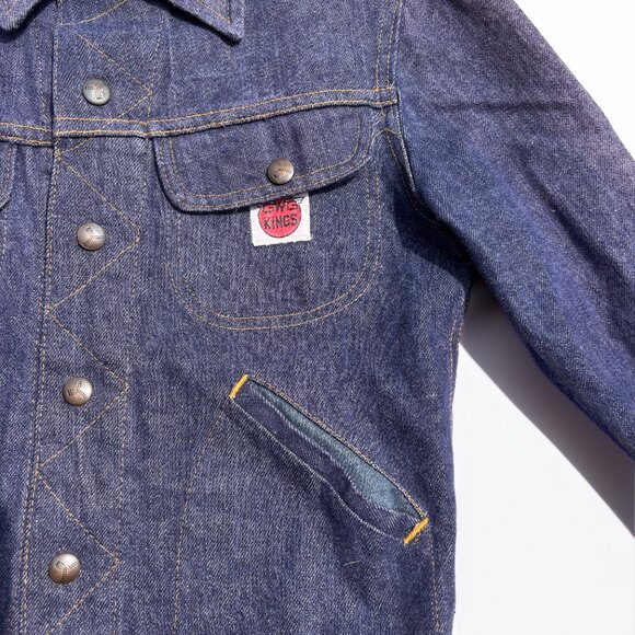 1960s GWG Kings Women's Jean Jacket Size Small Dark Denim Vintage - Picture 5 of 10